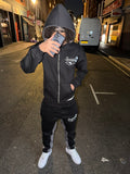 Spaidez black and grey tracksuit